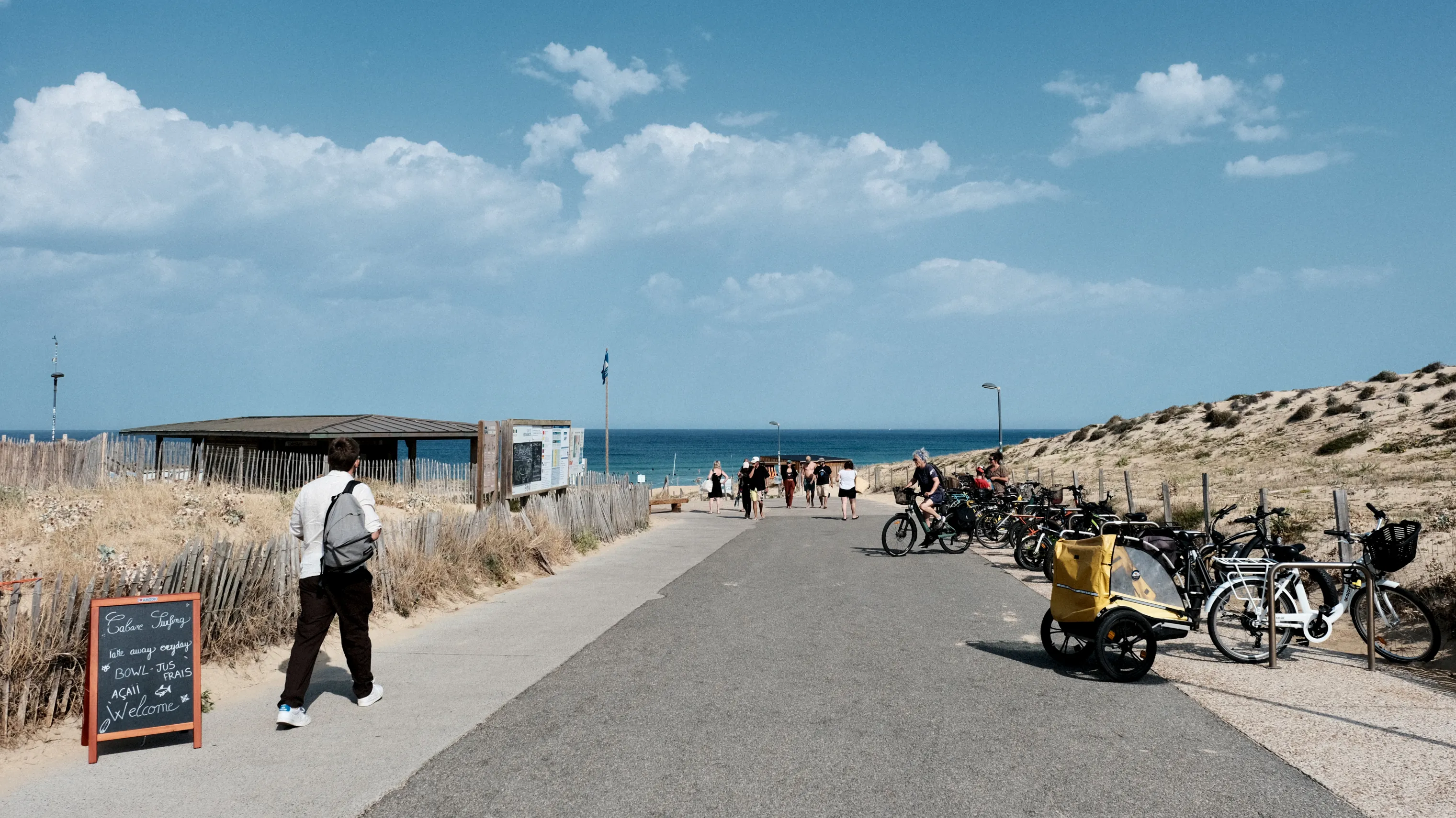 Beach access at Estagnots, Seignosse